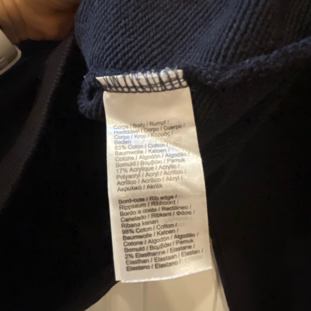 Lacoste Navy Varsity Sweater - Picture 4 of 5